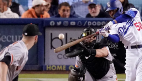 Mookie Betts和Freddie Freeman再次击败巨人队的道奇队