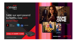 Airtel将Netflix订阅与精选宽带计划捆绑在一起