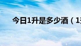 今日1升是多少酒（1升是多少立方米）
