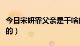 今日宋妍霏父亲是干啥的（宋佳妍爸爸怎么死的）