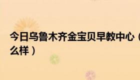 今日乌鲁木齐金宝贝早教中心（乌鲁木齐金宝贝早教中心怎么样）