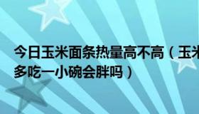 今日玉米面条热量高不高（玉米面的面条热量高吗晚上九点多吃一小碗会胖吗）