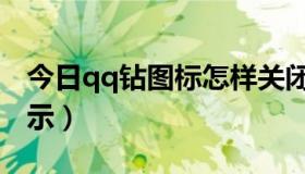 今日qq钻图标怎样关闭（qq钻皇图标怎么显示）