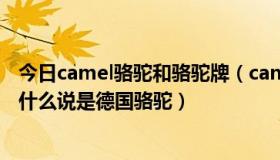 今日camel骆驼和骆驼牌（camel active到底是不是骆驼为什么说是德国骆驼）