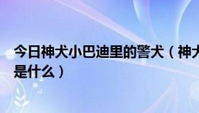 今日神犬小巴迪里的警犬（神犬巴迪系列到现在每集的名字是什么）