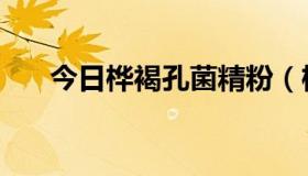 今日桦褐孔菌精粉（桦褐孔菌是什么）