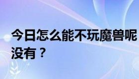 今日怎么能不玩魔兽呢？什么叫DIRECTX8.1没有？