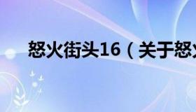 怒火街头16（关于怒火街头16的介绍）