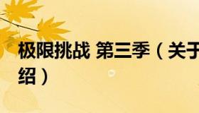 极限挑战 第三季（关于极限挑战 第三季的介绍）