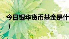 今日银华货币基金是什么（货币基金是什么，）