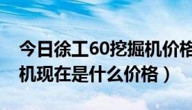 今日徐工60挖掘机价格表（国产徐工60挖掘机现在是什么价格）