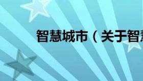 智慧城市（关于智慧城市的介绍）