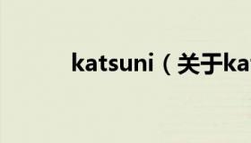 katsuni（关于katsuni的介绍）