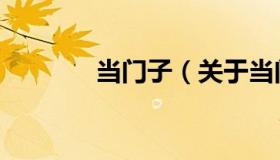 当门子（关于当门子的介绍）