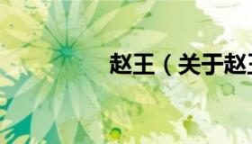 赵王（关于赵王的介绍）