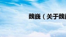 魏巍（关于魏巍的介绍）