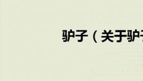 驴子（关于驴子的介绍）