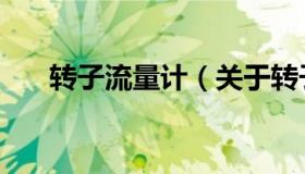 转子流量计（关于转子流量计的介绍）