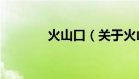 火山口（关于火山口的介绍）