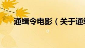 通缉令电影（关于通缉令电影的介绍）