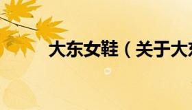大东女鞋（关于大东女鞋的介绍）