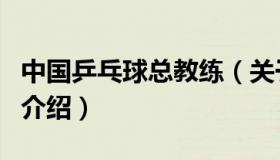 中国乒乓球总教练（关于中国乒乓球总教练的介绍）