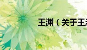 王渊（关于王渊的介绍）