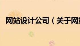 网站设计公司（关于网站设计公司的介绍）