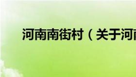 河南南街村（关于河南南街村的介绍）