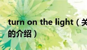 turn on the light（关于turn on the light的介绍）