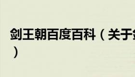 剑王朝百度百科（关于剑王朝百度百科的介绍）