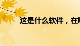 这是什么软件，在哪里可以下载？