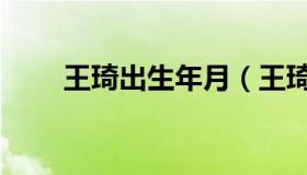 王琦出生年月（王琦年龄个人资料）