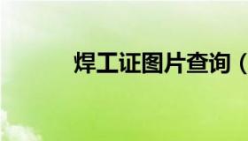 焊工证图片查询（焊工证图片）