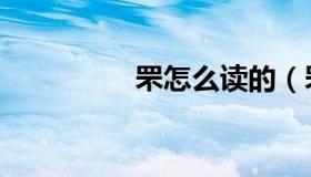 罘怎么读的（罘怎么读）