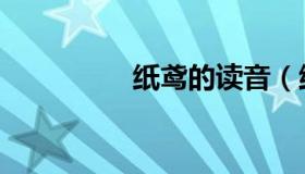 纸鸢的读音（纸鸢王令）