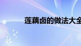 莲藕卤的做法大全（LOL左手）