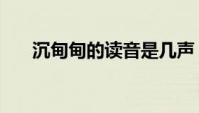 沉甸甸的读音是几声（沉甸甸的读音）