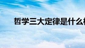 哲学三大定律是什么样的（哲学三信）