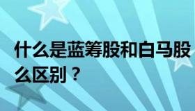 什么是蓝筹股和白马股？蓝筹股和白马股有什么区别？