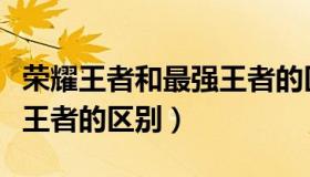 荣耀王者和最强王者的区别（荣耀王者和最强王者的区别）