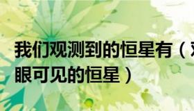 我们观测到的恒星有（对于地球上的观测者肉眼可见的恒星）
