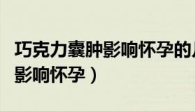 巧克力囊肿影响怀孕的几率大吗（巧克力囊肿影响怀孕）