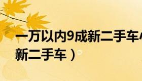 一万以内9成新二手车小货车（一万以内9成新二手车）