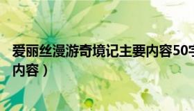 爱丽丝漫游奇境记主要内容50字的（爱丽丝漫游奇境记主要内容）