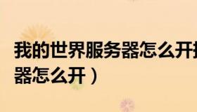 我的世界服务器怎么开挂教学（我的世界服务器怎么开）