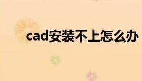 cad安装不上怎么办（cad安装不上）