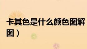 卡其色是什么颜色图解（卡其色是什么颜色求图）