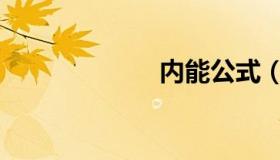 内能公式（内能）