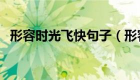 形容时光飞快句子（形容时光飞快的诗句）